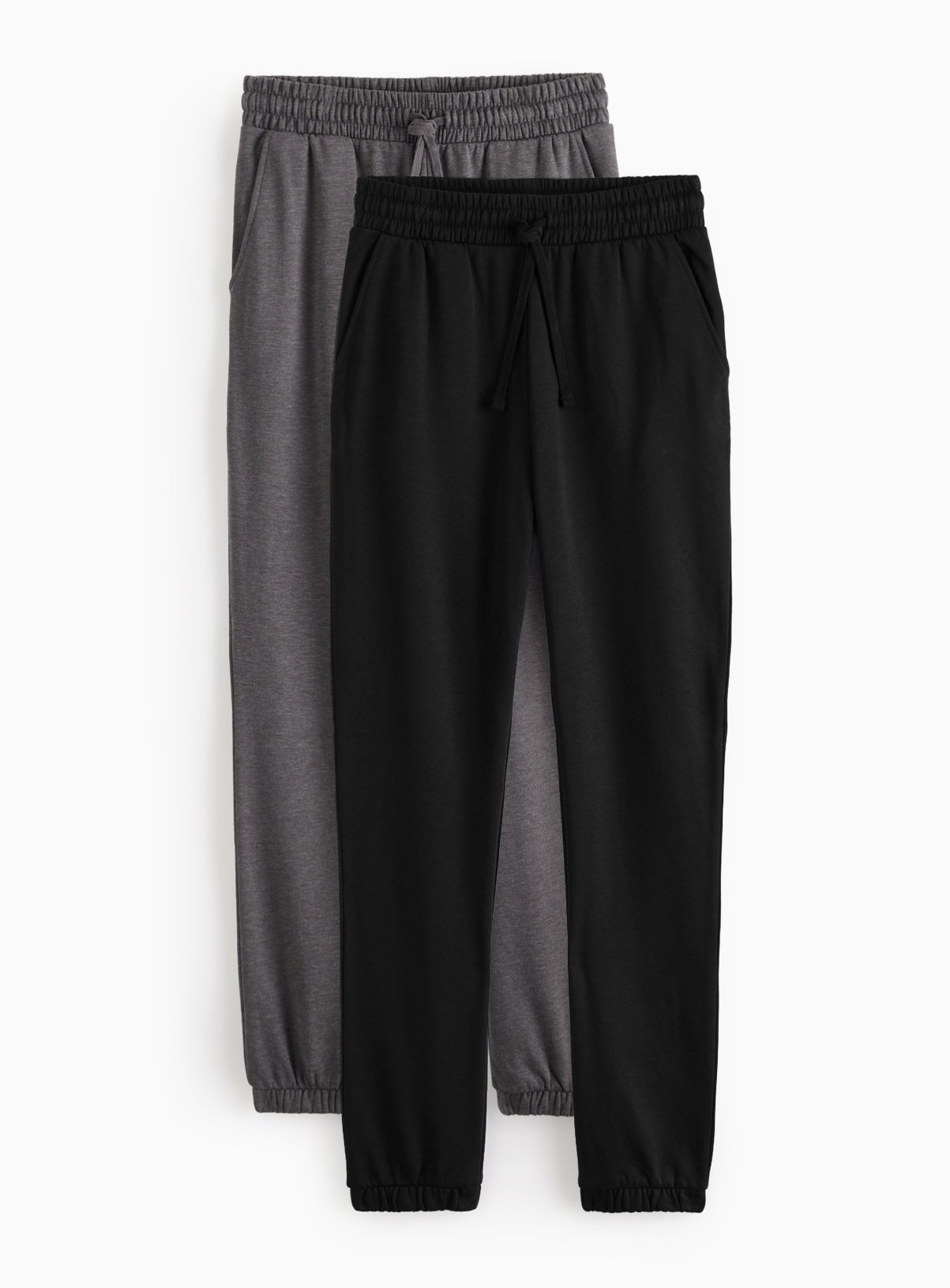 Black & Charcoal Cuffed Joggers 2 Pack XXL - Image 1 thumbnail